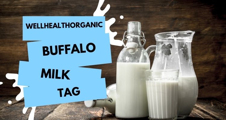 wellhealth organic buffalo milk tag